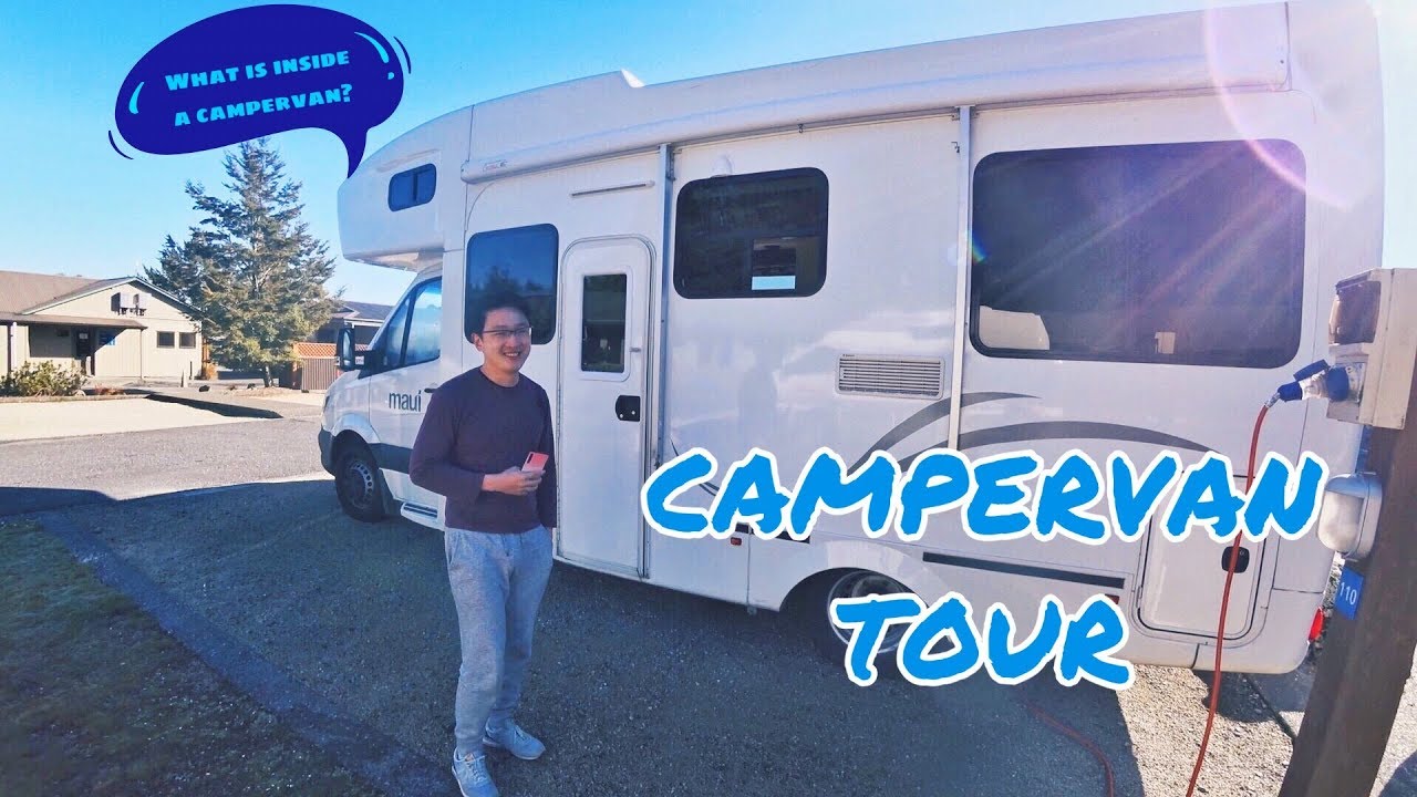 New Zealand Maui Six Berth Campervan Tour 1 纽西兰露营车介绍(一)