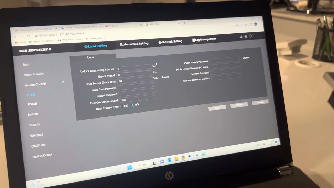 Dahua Vto 6521 kart ekleme
