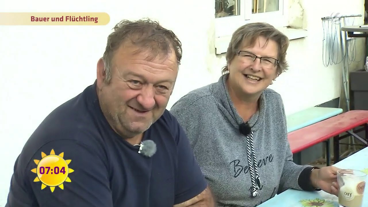 Flüchtling aufm Bauernhof! Die Geschichte vom Flüchtling Saidu | SAT.1 Frühstücksfernsehen
