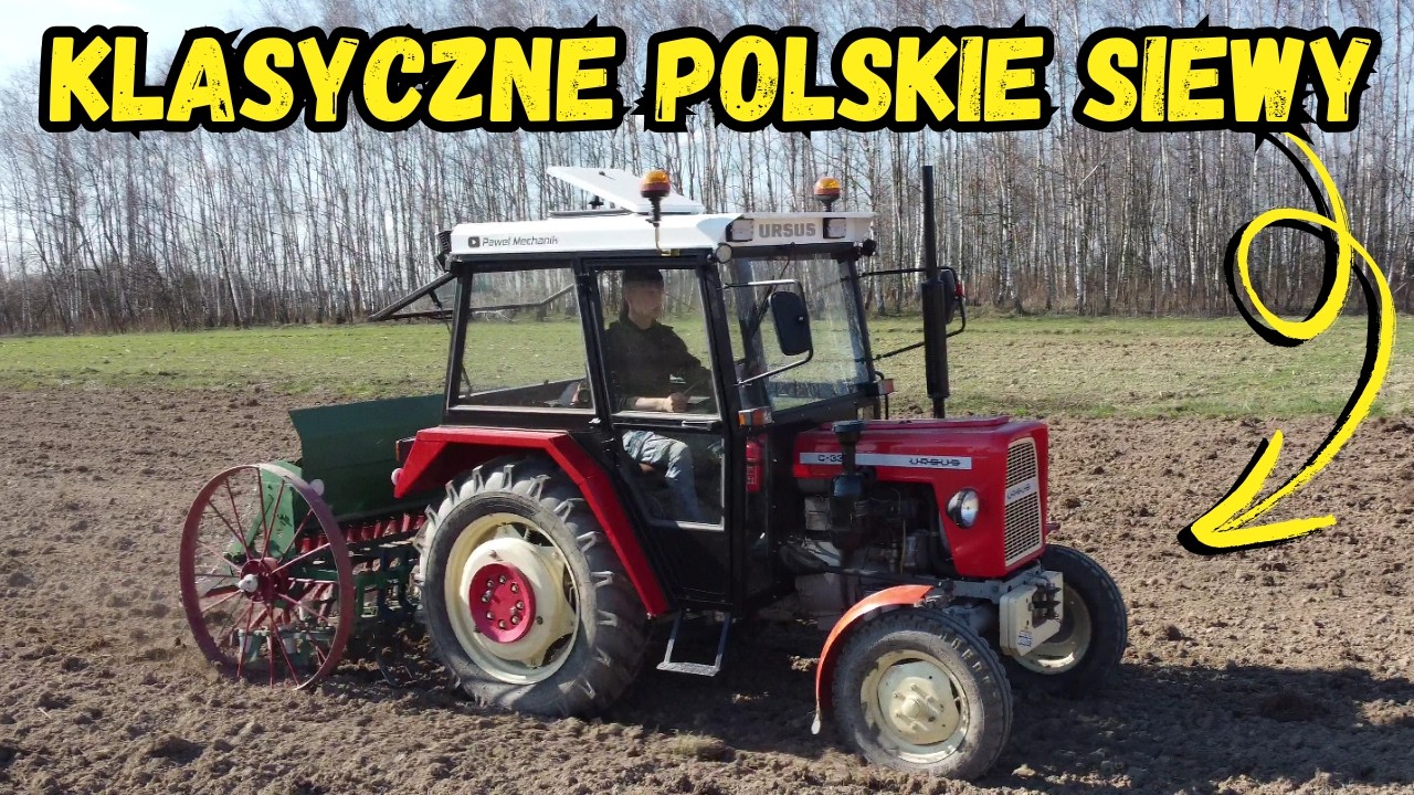 STARA SZKOŁA SIEWU! 🚜 Ursus C-330 i Siewnik Konny w Akcji! 🔥Zobacz jak ten zestaw SIEJE! 🌾