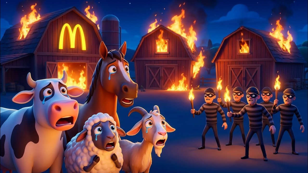 Thieves Squad’s Shocking Attack on McDonald's Farm 😱 | 3D Animated Movie