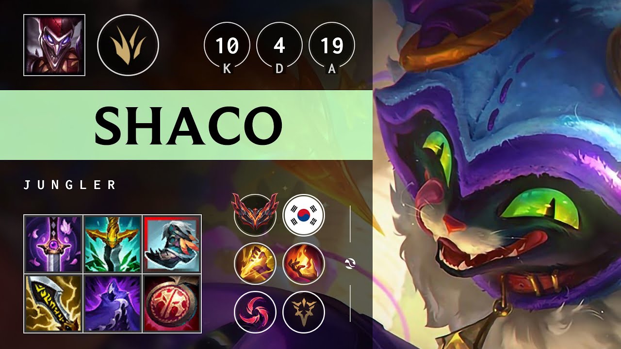 Shaco Jungle vs Ivern - KR Grandmaster Patch 25.16