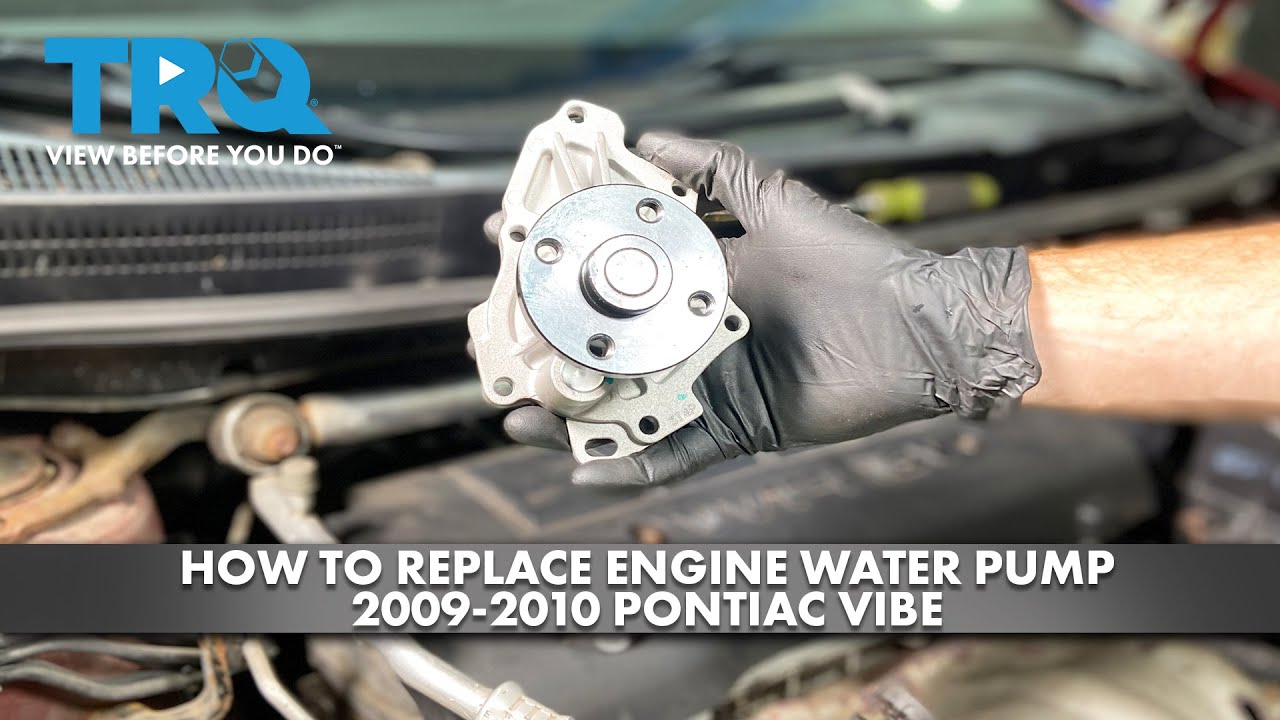 Как заменить водяной насос двигателя Pontiac Vibe 2009-2010