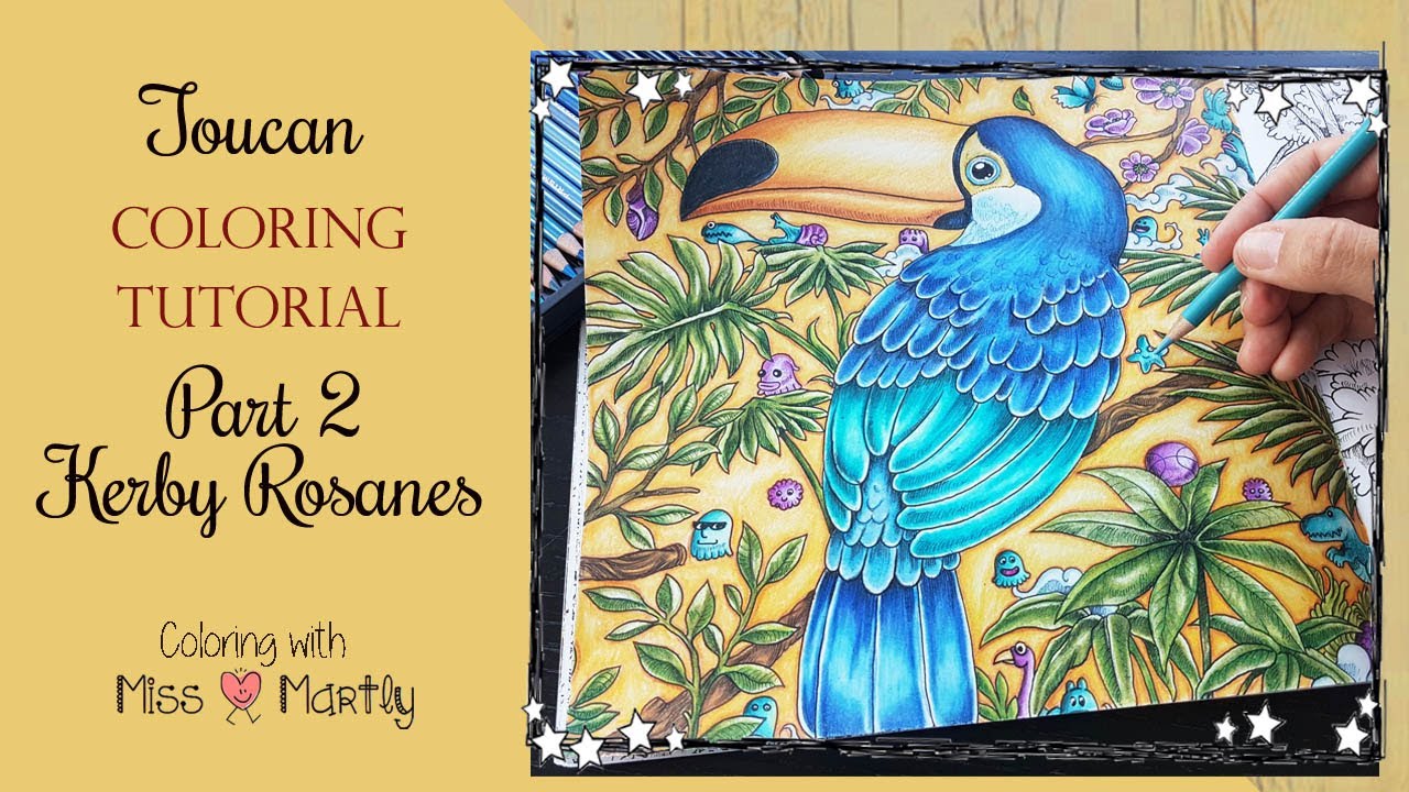 Coloring tutorial | Colourmorphia Toucan Part 2 | Kerby Rosanes