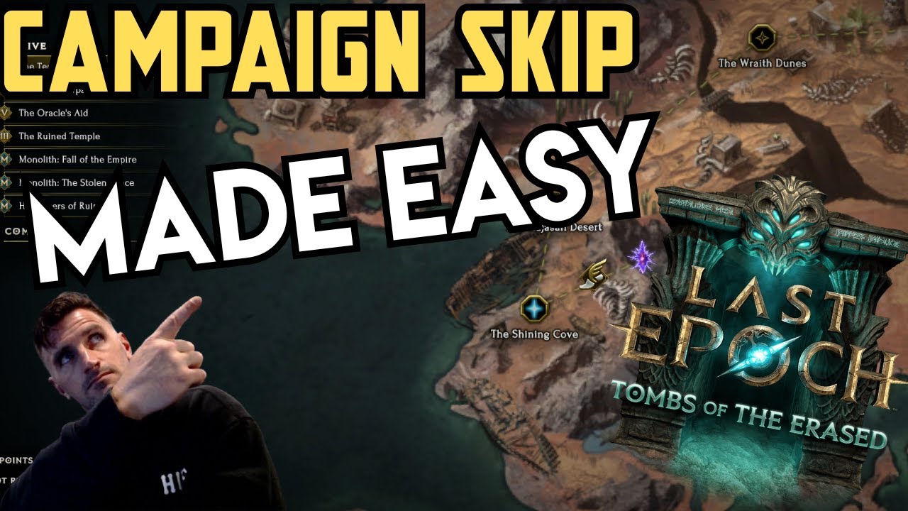 Last Epoch | ULTIMATE Campaign Skip Guide | All Passives & Idols Slots Included