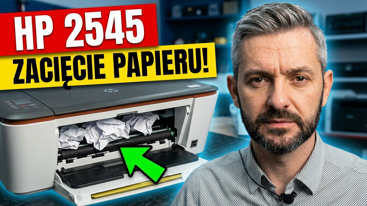 HP DESKJET INK ADVANTAGE 2545 🖨️ Jak szybko usunąć zacięcie papieru?