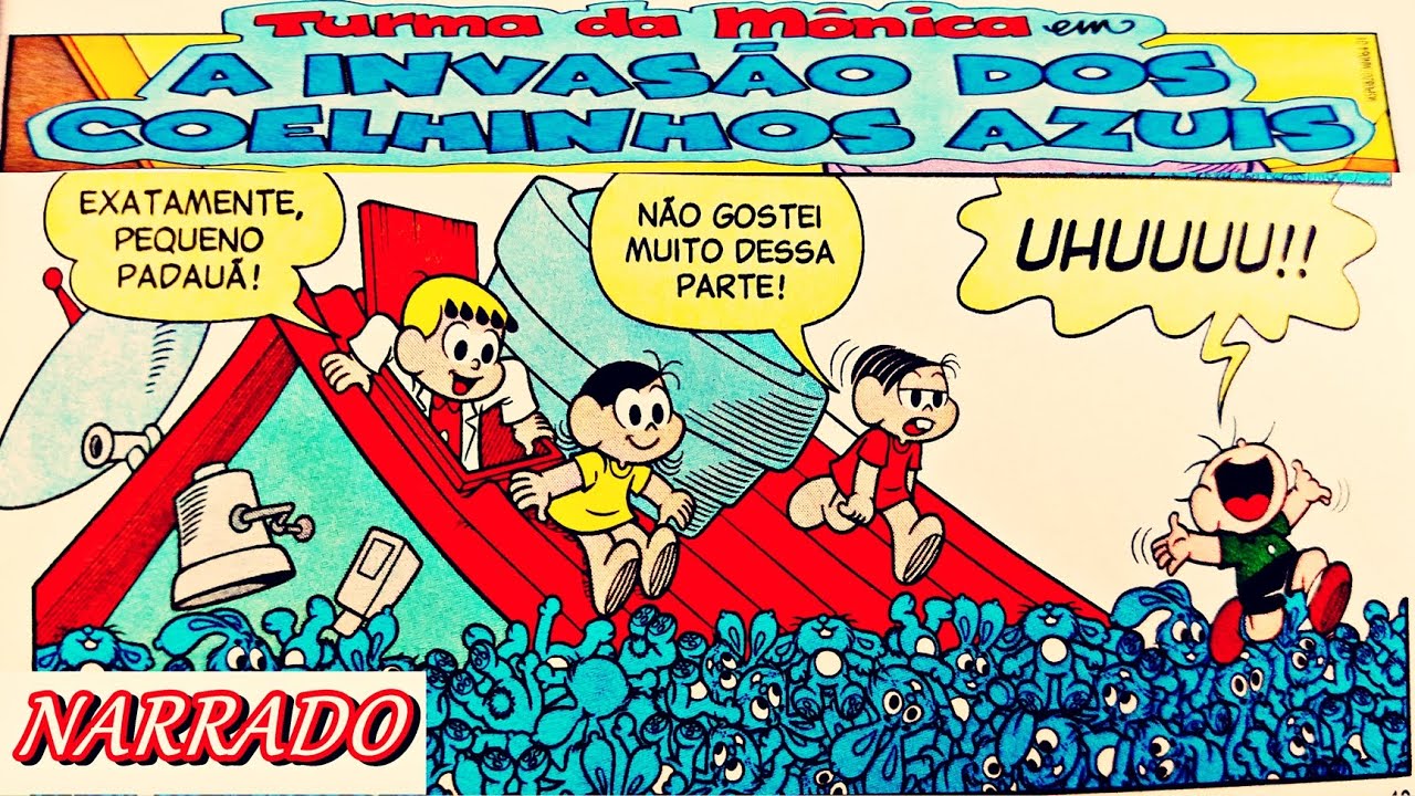 A INVASÃO DOS COELHINHOS AZUIS/ HISTÓRIAS EM QUADRINHOS/ QUADRINHOS TURMA DA MÔNICA