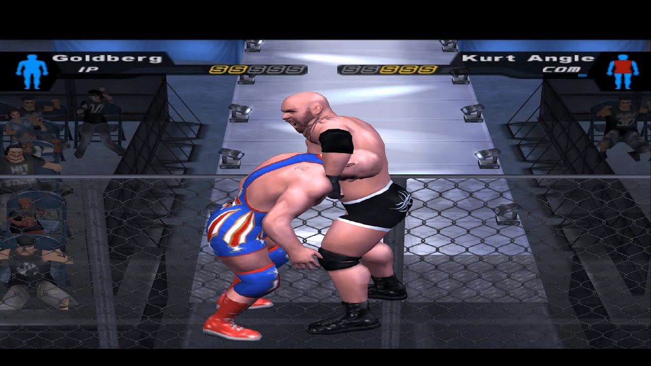Goldberg vs Kurt Angle – Brutal Hell in a Cell | WWE Here Comes The Pain