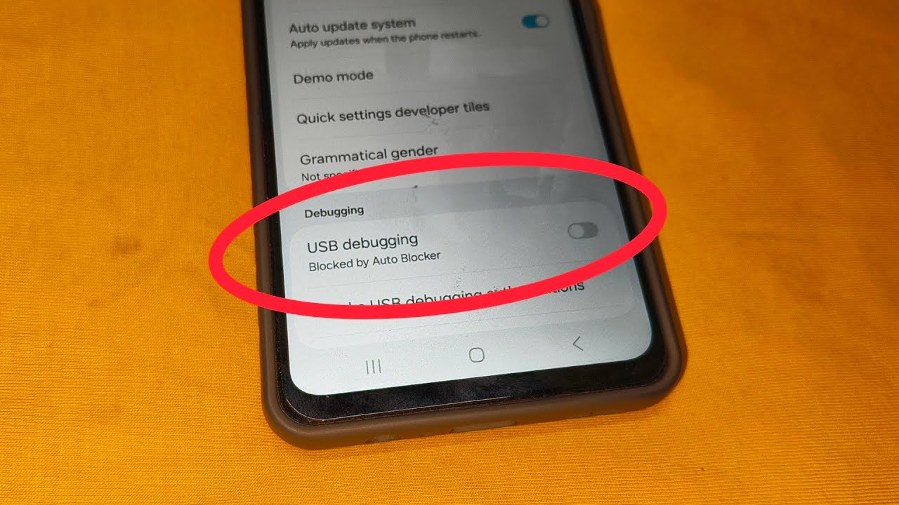 How to Enable USB Debugging in Samsung | Blocked by Auto Blocker Problem Fixed