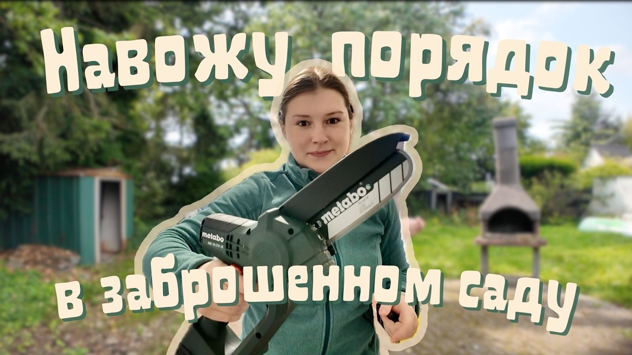 Навожу порядок в заброшенном саду. Жизнь в Германии в своём доме