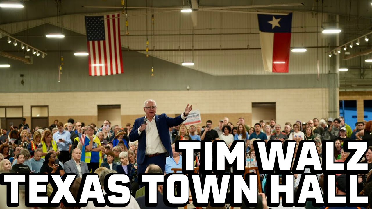 Tim Walz Holds a Town Hall in Houston Texas