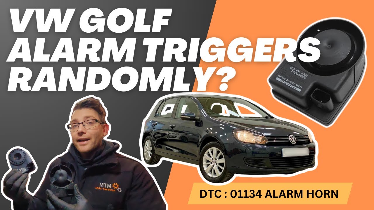 VW Golf Alarm keeps going off, sounder replacement  : 01134