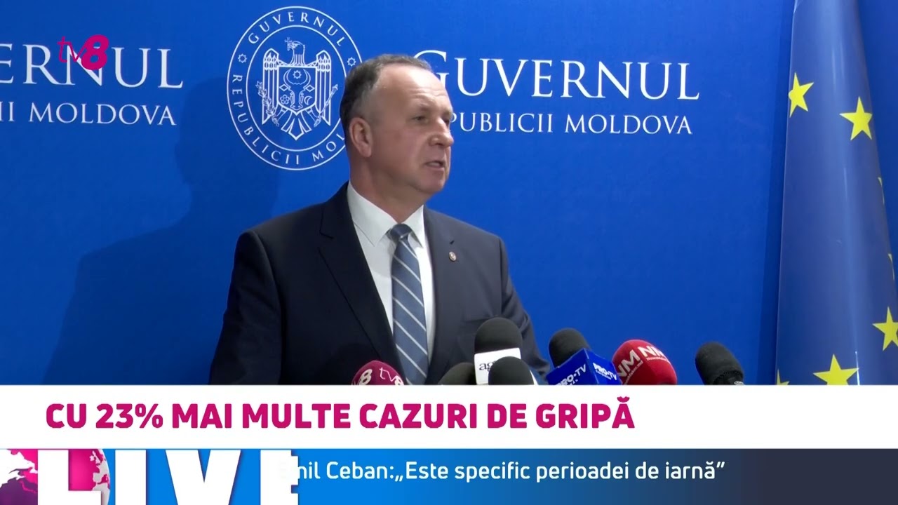 Cu 23% mai multe cazuri de gripă | Emil Ceban: „Este specific perioadei de iarnă”
