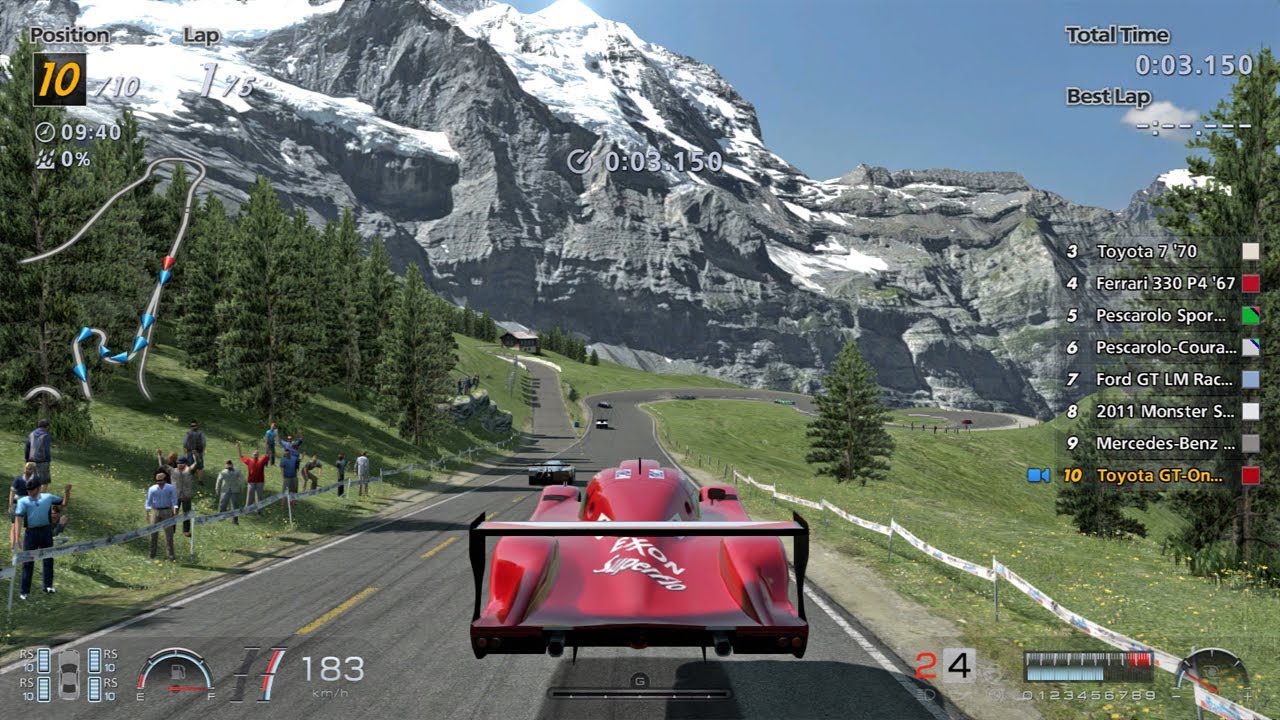 Gran Turismo 6 | Toyota GT-One (TS020) 1999 | Eiger Nordwand Short Track race | GT6 | PS3