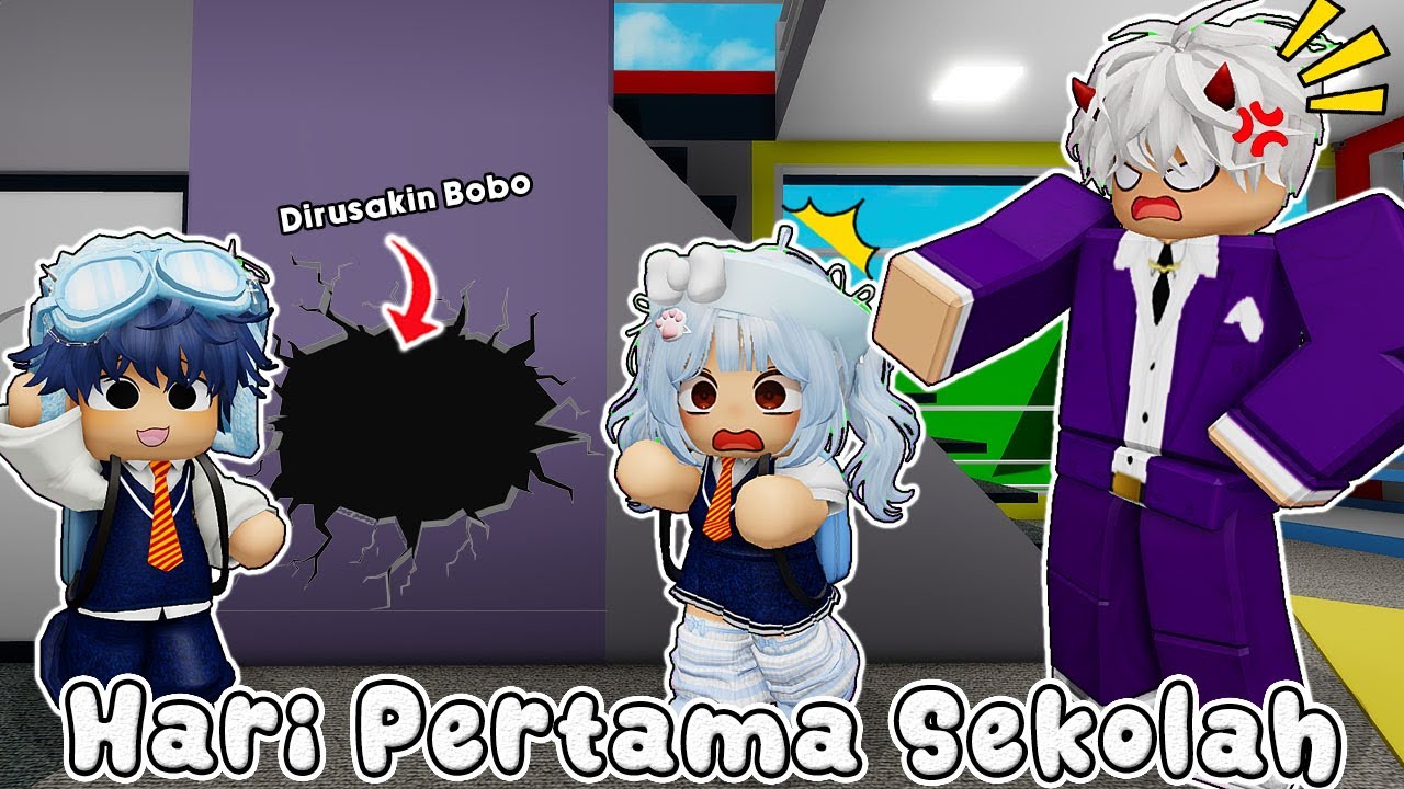 BARU HARI PERTAMA BOBO SUDAH MERUSAK TEMBOK SEKOLAH DAN MENUDUH @BibiCantik01