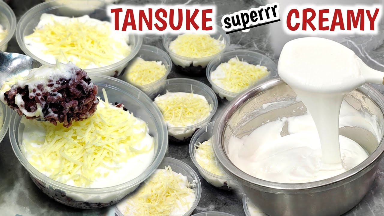 SERIUS BIKIN KETAGIHAN!! WAJIB COBA. Ketan Susu Keju Lumer | Resep TANSUKE Simpel Cocok Buat Jualan.
