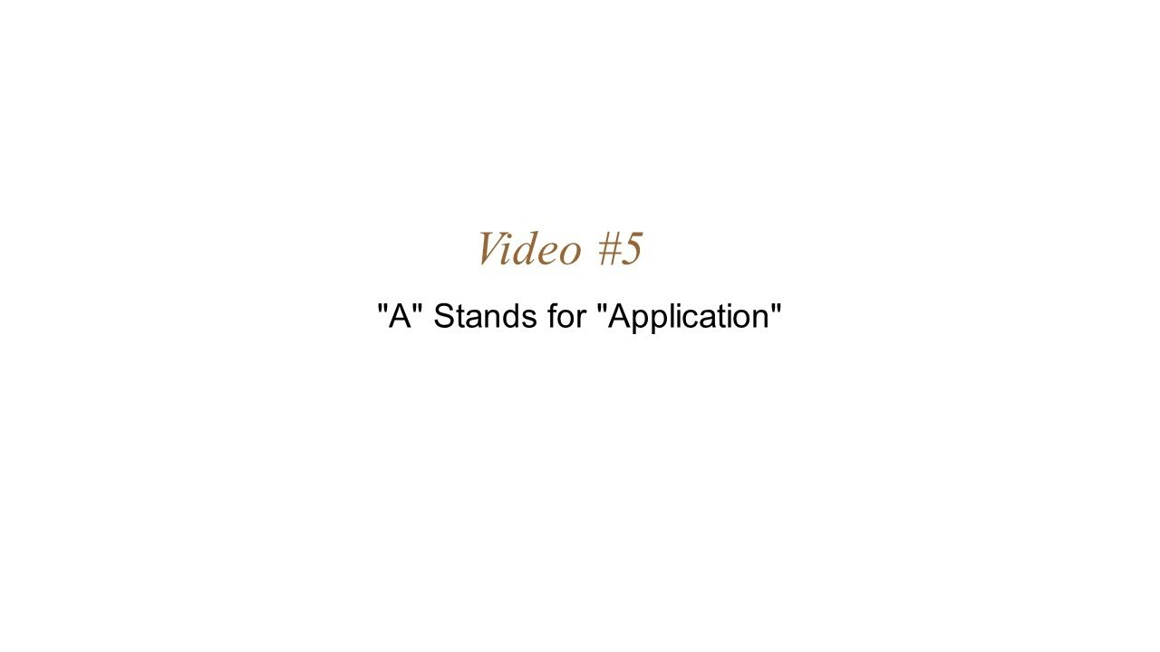 Unit #1, Video #5: 