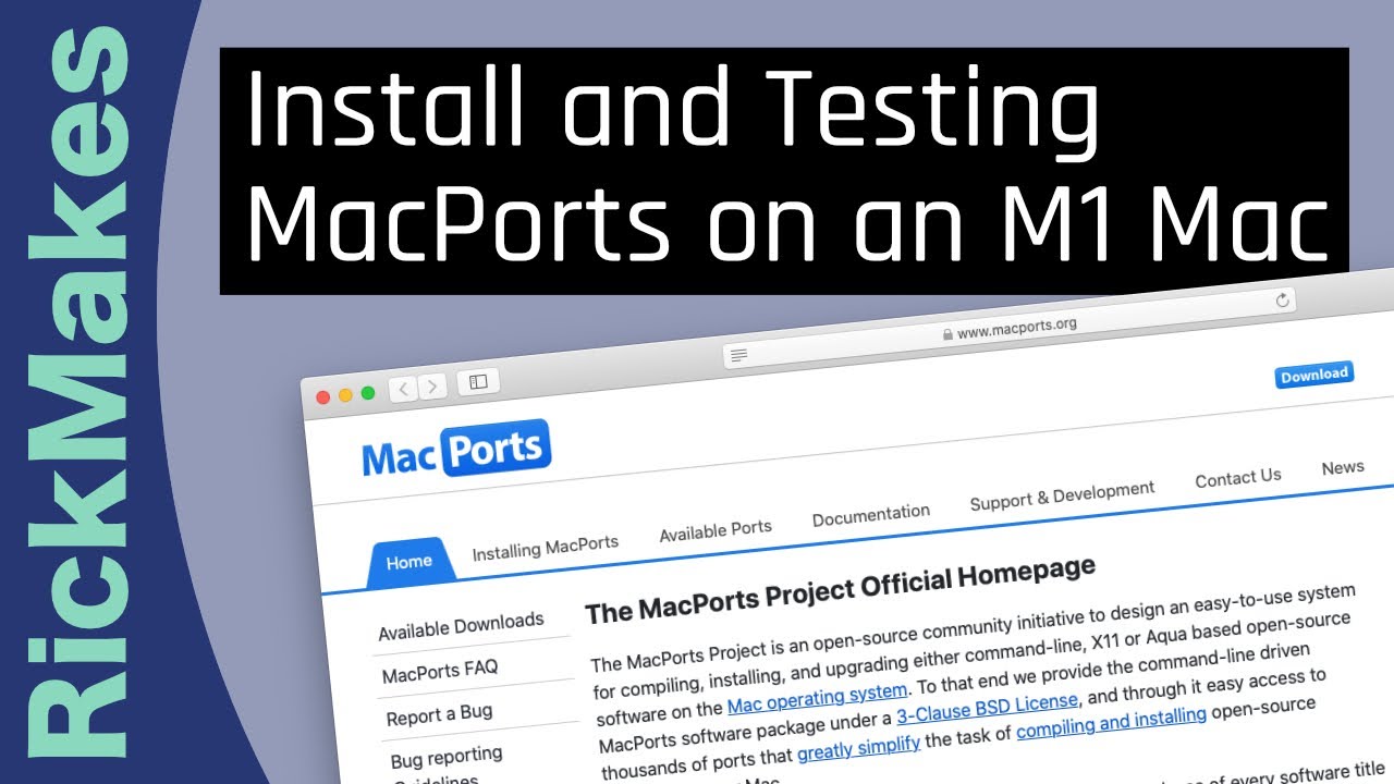 Установка и тестирование MacPorts на Mac M1