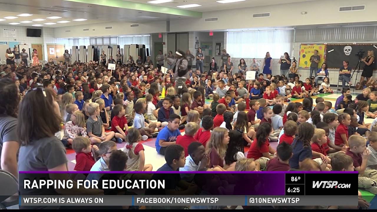 Corey Thornton Live News Coverage  (WTSP Channel 10 News) - Rapping For Education!