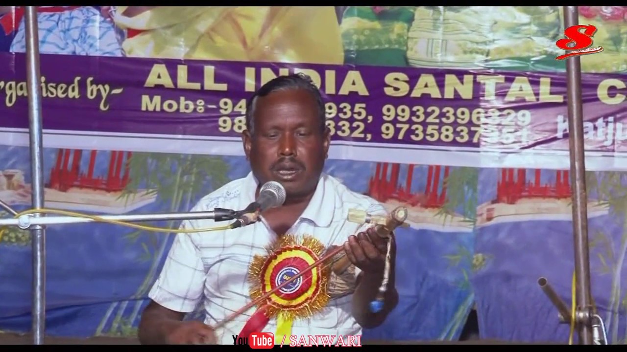 Reputed Physically Challenged  awesome Santali Artist ANIL MANDI (Sarenga) ||on the  sage  of Aisca