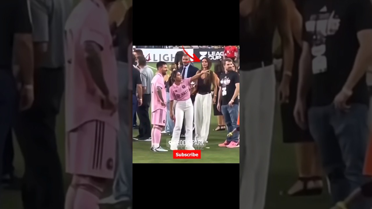 Is Beckham little sad? Victoria Beckham is secretly filming Messi#shorts #beckham #messi #intermiami