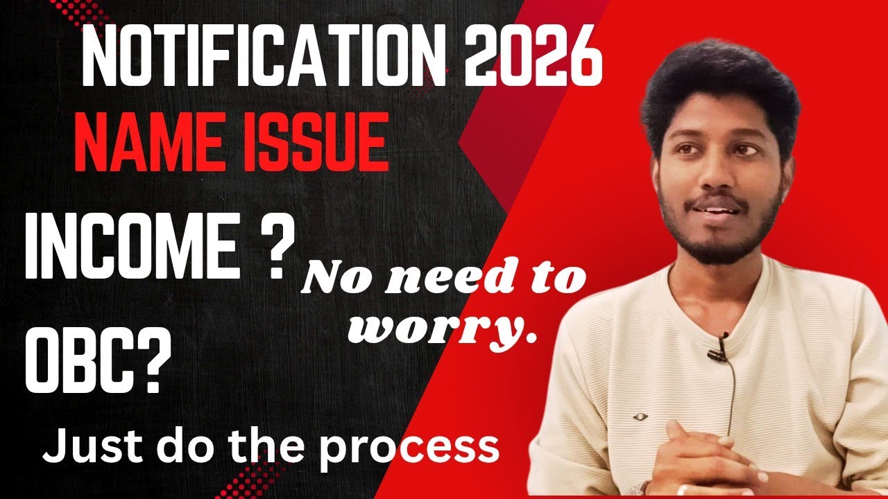 UPSC notification 2026 | No panic about certificates | Sathish Annamalai