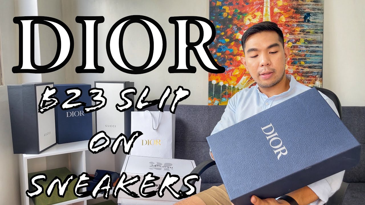 DIOR SNEAKER B23 SLIP ON first impression and price