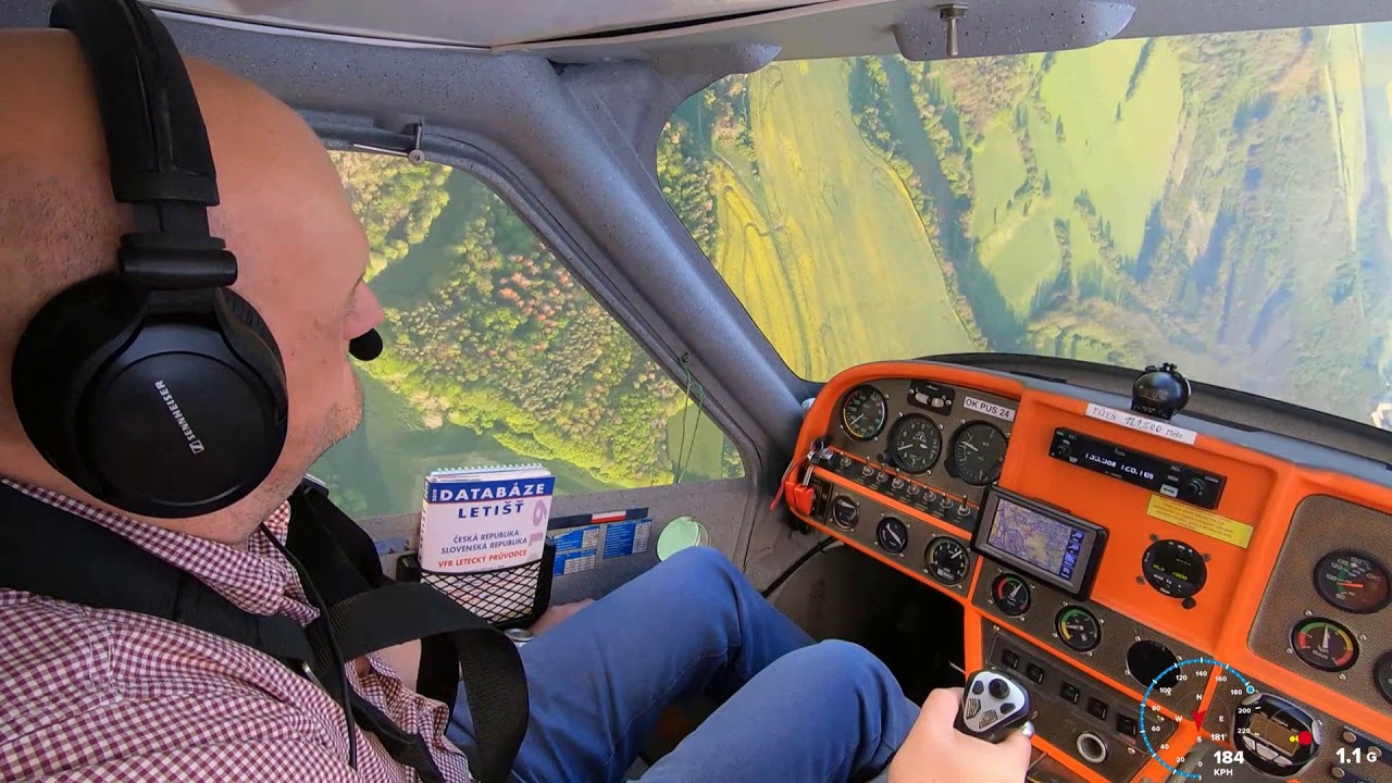Ekolot Kr-030 Topaz summer flying around Hořovice (LKHV) sharp turns, zeroG, sideslip and engine out