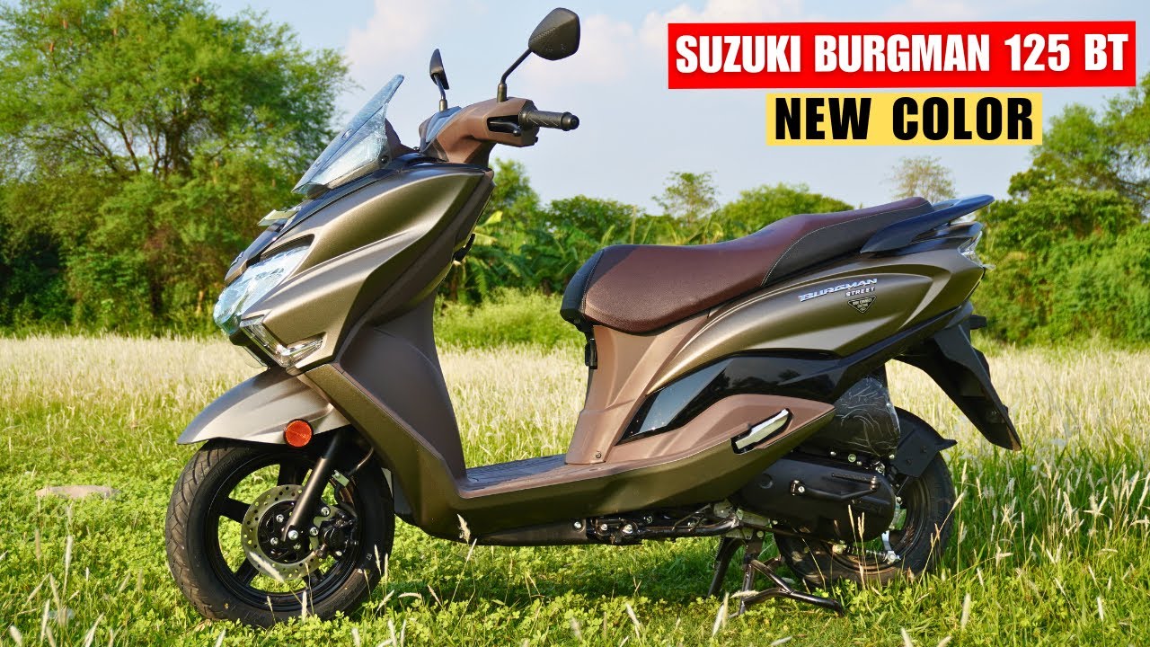 2024 Suzuki Burgman Street 125 BT New Color Review ~ Top Speed | Price & All Colors