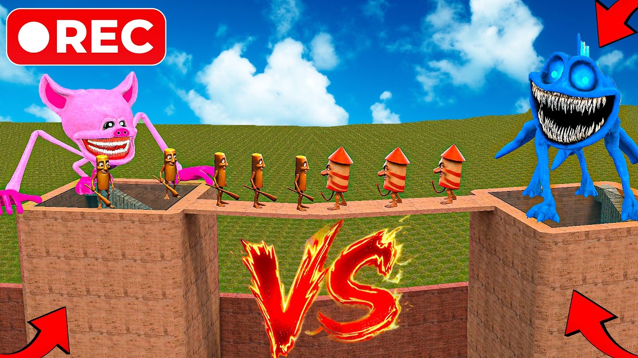 BIG FISH SMILING MONSTER VS SONIC PIG MUTANT VS TITITI SAHUR on GIANT MAZE in Garry's Mod !!!