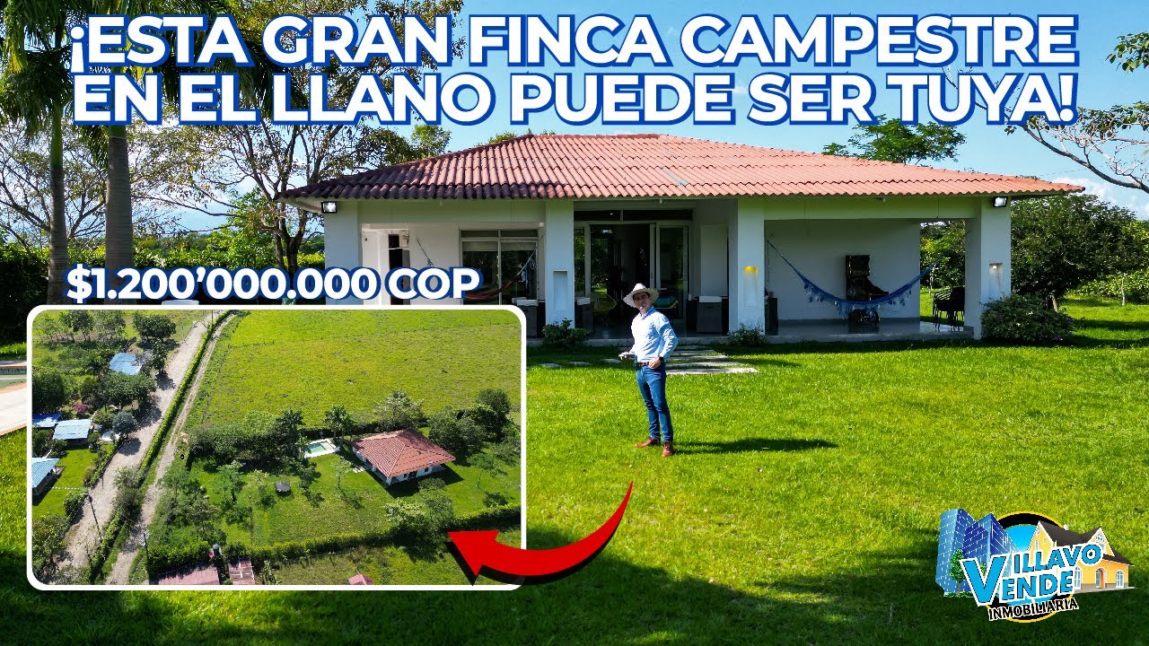 🏠 Descubre la Finca de tus Sueños en Villavicencio 🔥 con Piscina incluida 😍