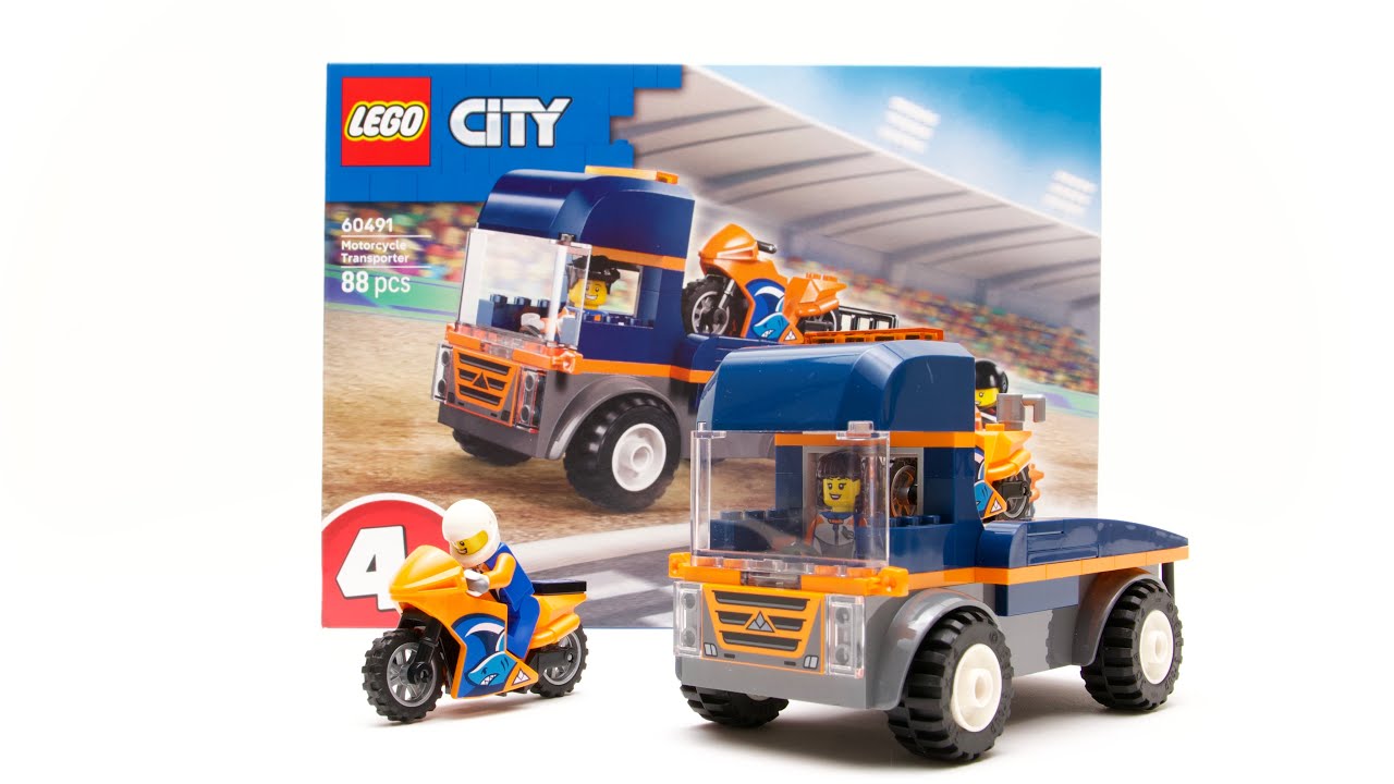 LEGO City Motorcycle Transporter 60491 - Build