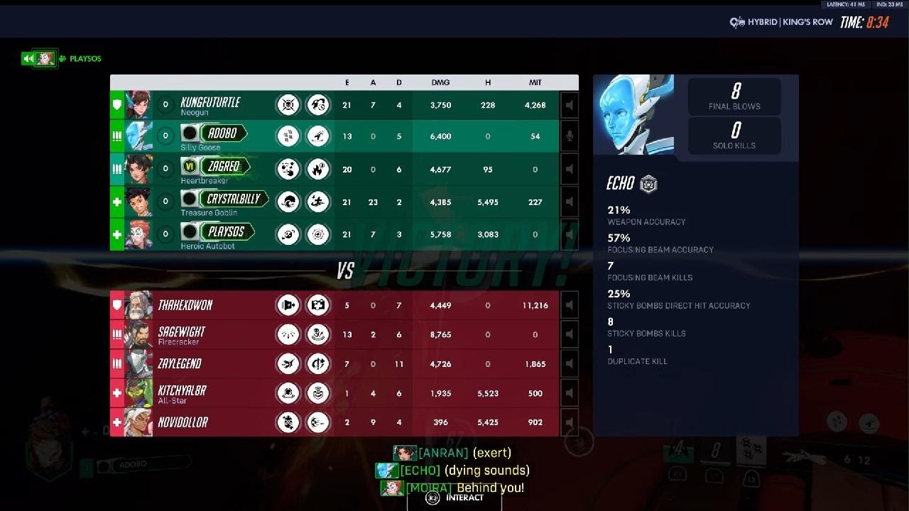 Kings Row attack (QP) - scared of their Hanzo