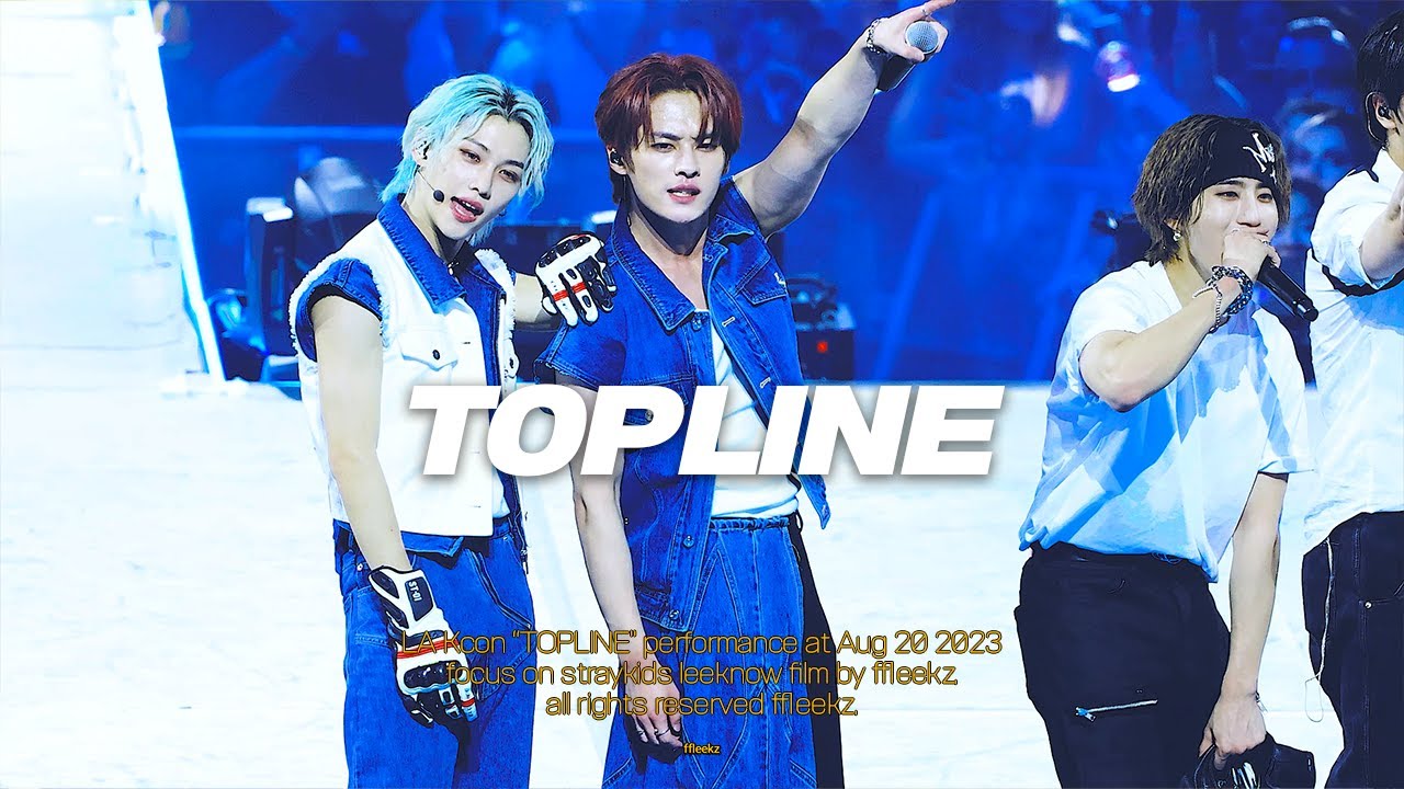 [4K] 230820 LA KCON TOPLINE Stray Kids leeknow fancam 리노 탑라인 직캠