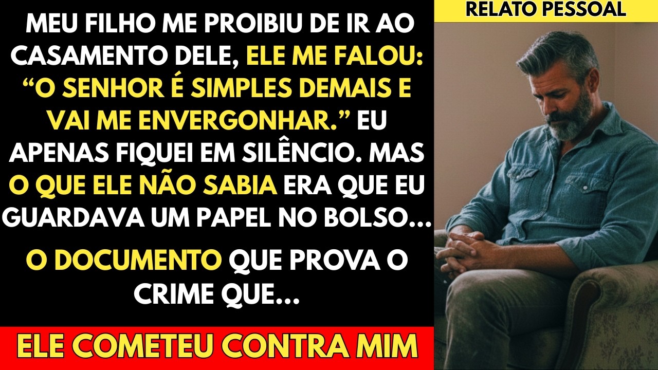 Perguntei do Casamento do Meu Filho… Ele Respondeu “O Senhor Não Precisa Ir ” Então…