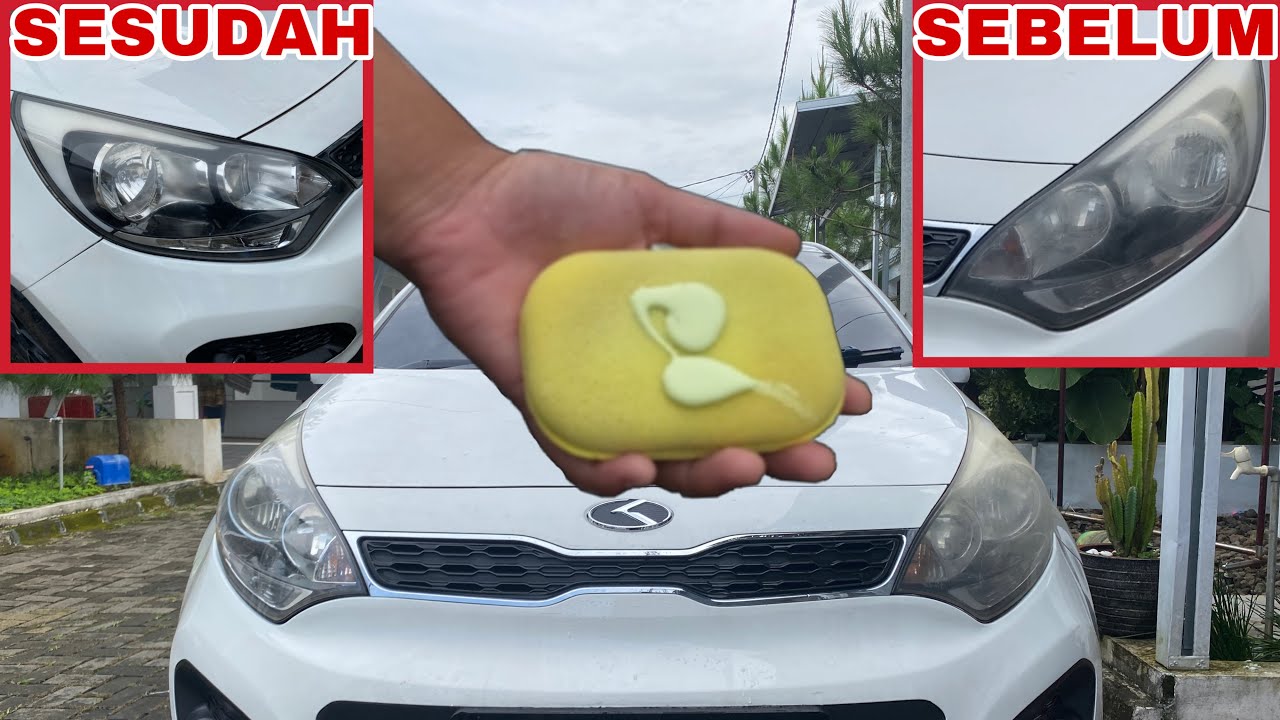 Tutorial Cara Membersihkan Mika Headlamp Lampu Yang Kusam Dan Kuning - Bisa Untuk Vespa Matic ?