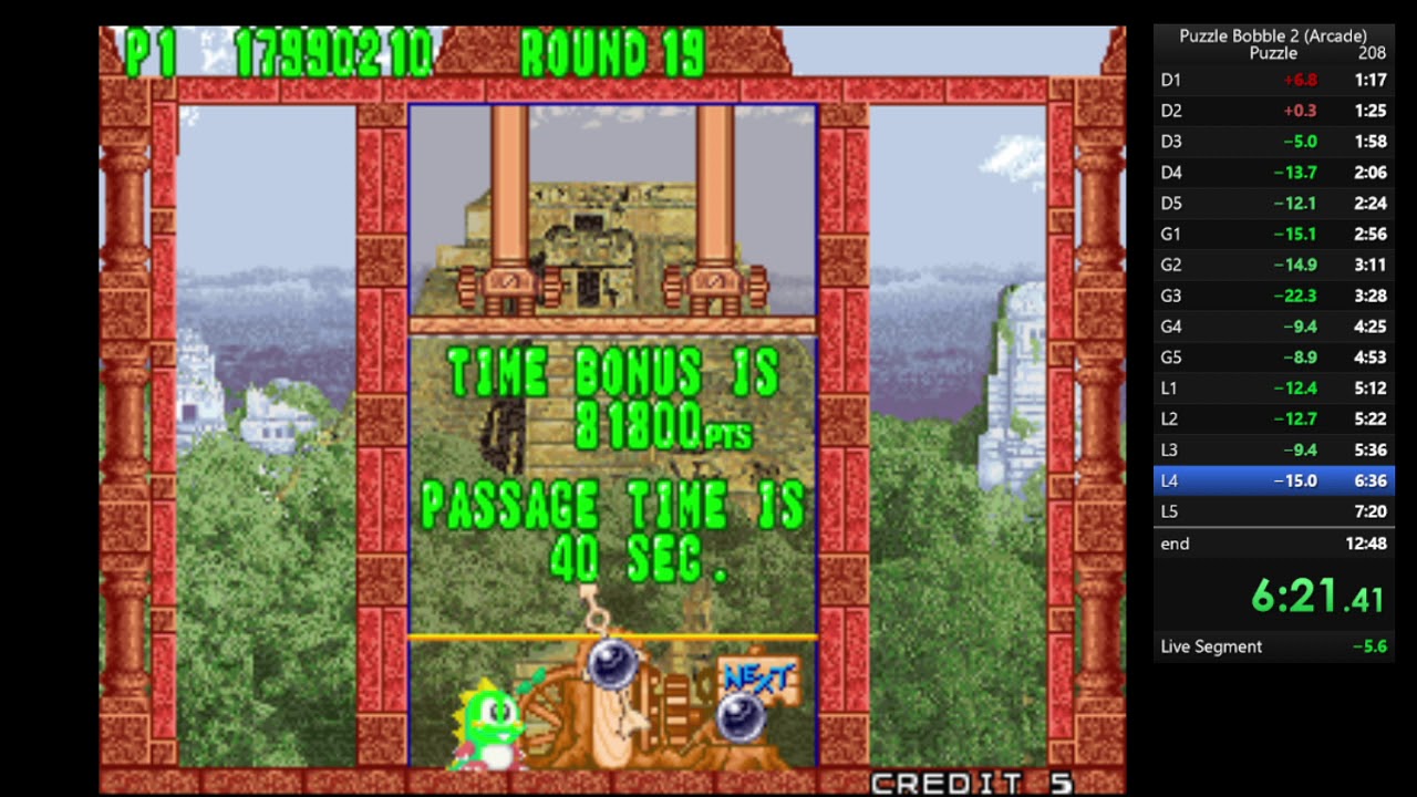 Puzzle Bobble 2 (Arcade) | Puzzle in 12:41