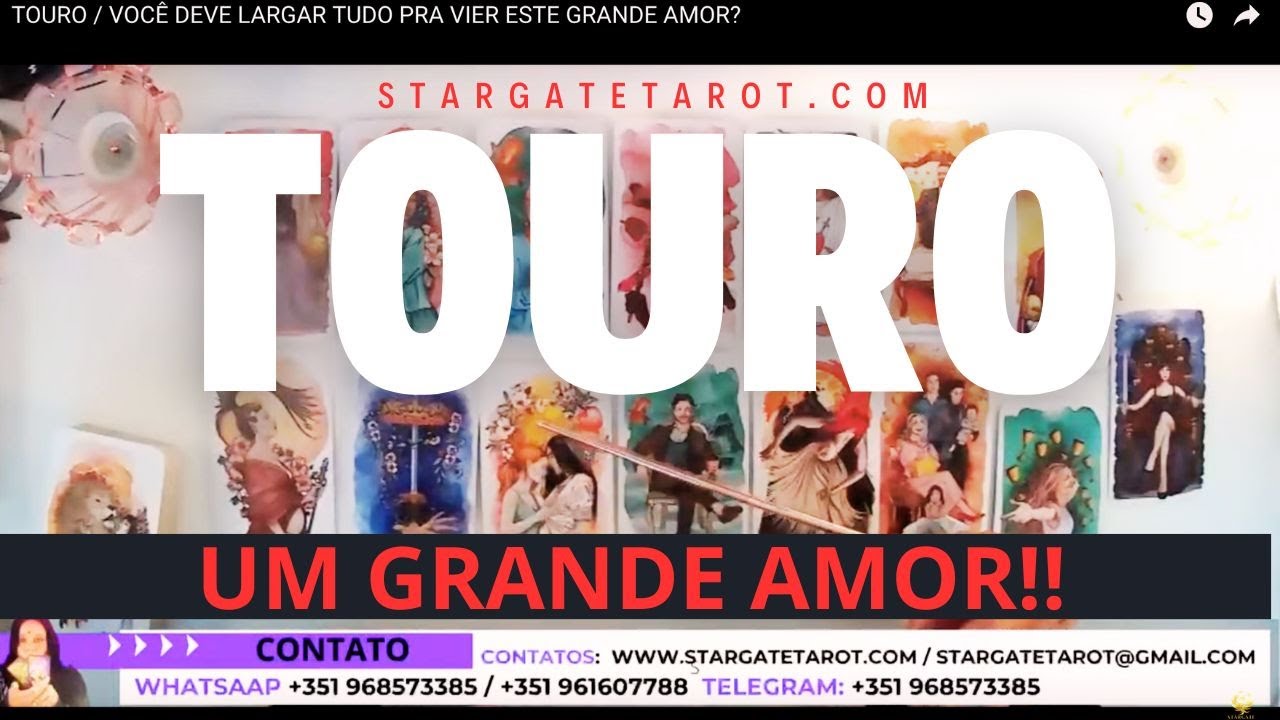 TOURO / VOCÊ DEVE LARGAR TUDO PRA VIER ESTE GRANDE AMOR?