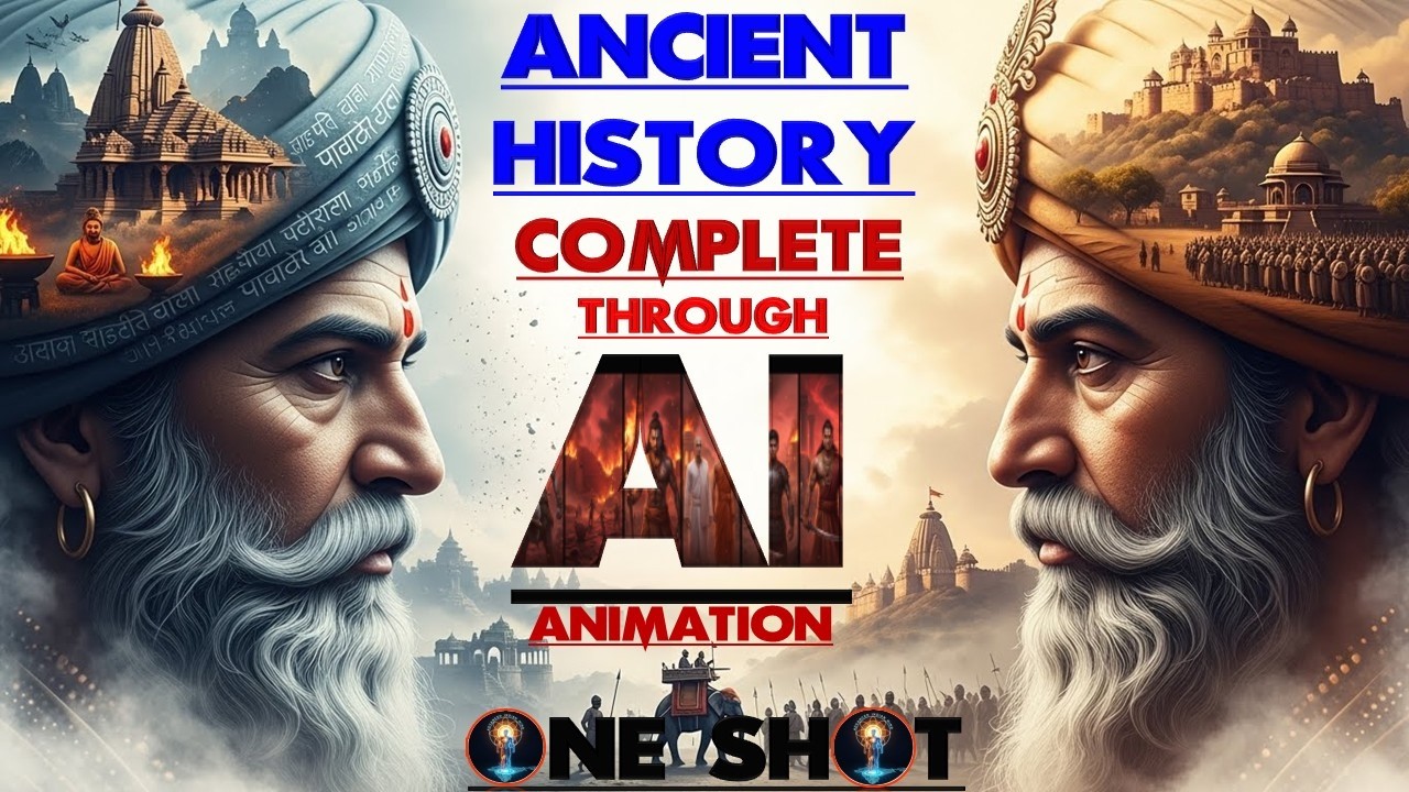 Complete Ancient History in One Shot (Stone Age to Gupta Era)🔥 | Full AI  Animation | SSC, UPSC, PCS