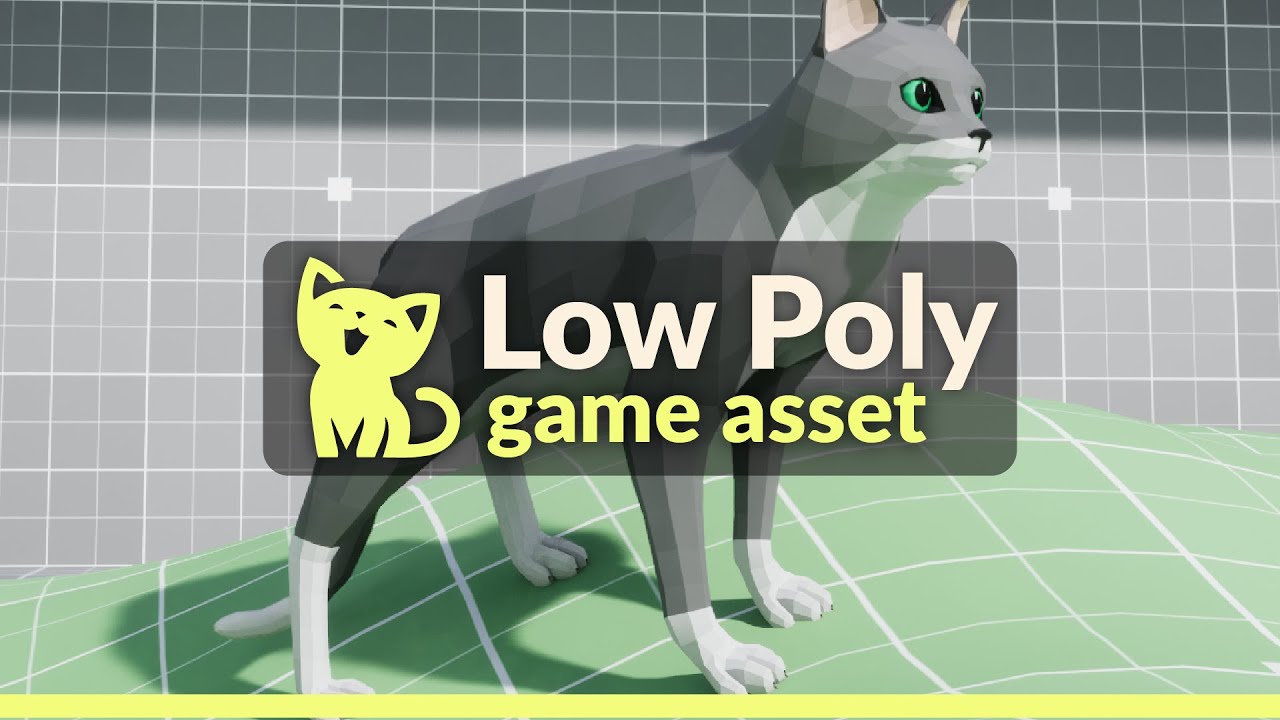 Low Poly Cats -  Game Asset