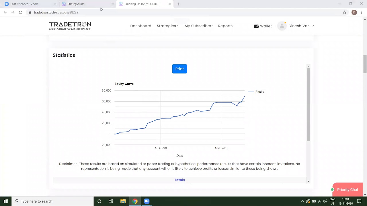 Tradetron Demo - Marketplace - Strategy Selection, Performance, Subscription, Deployment, Add Broker