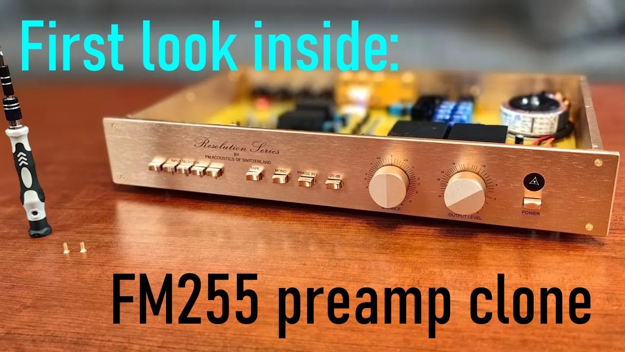 FM Acoustics FM255 preamplifier clone first look - all that GOLD!