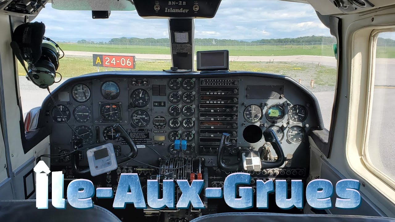 Île-Aux-Grues. Fin de semaine en avion