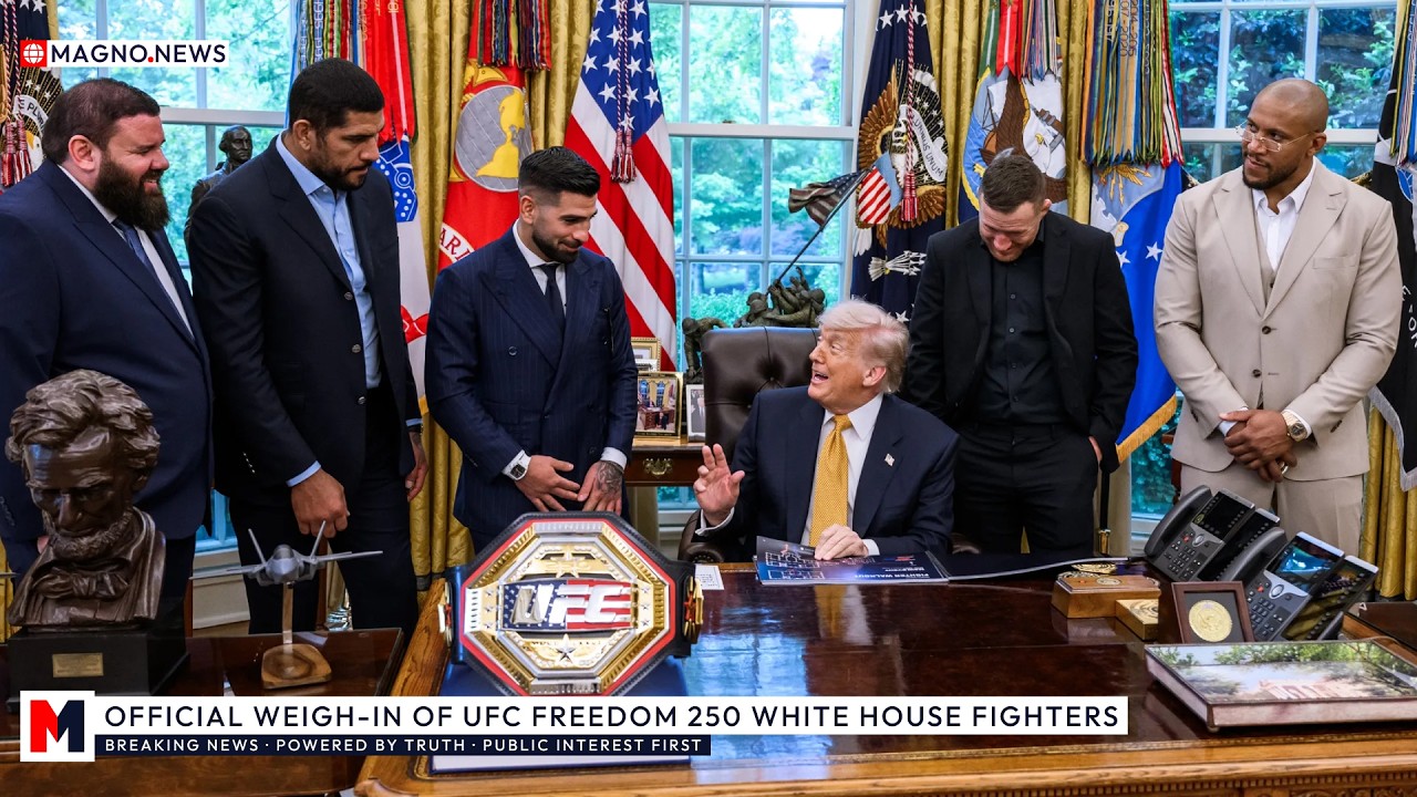 🇺🇸 UFC Freedom 250 Fighters Weigh-In: Alex Pereira, Ciryl Gane, Ilia Topuria, Nate Diaz [LIVE]