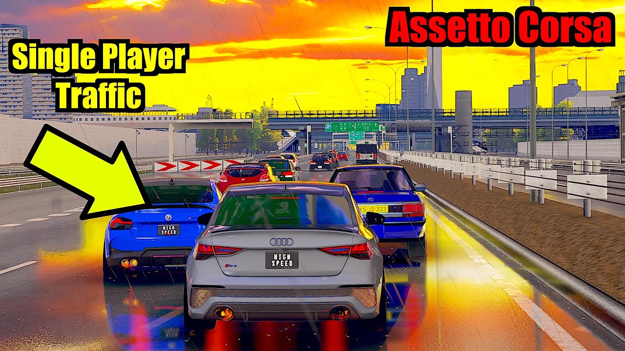 КАК ОТКЛЮЧИТЬ ТРАФИК HESI В ASSETTO CORSA 2025 (одиночная игра)