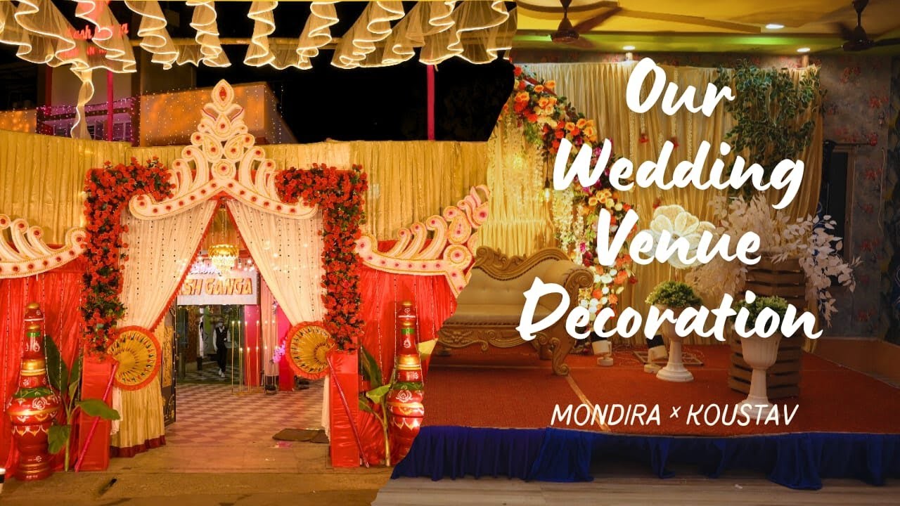 Our Wedding Venue Decoration || Akash Ganga || Chandan Nagar || Bengali Wedding