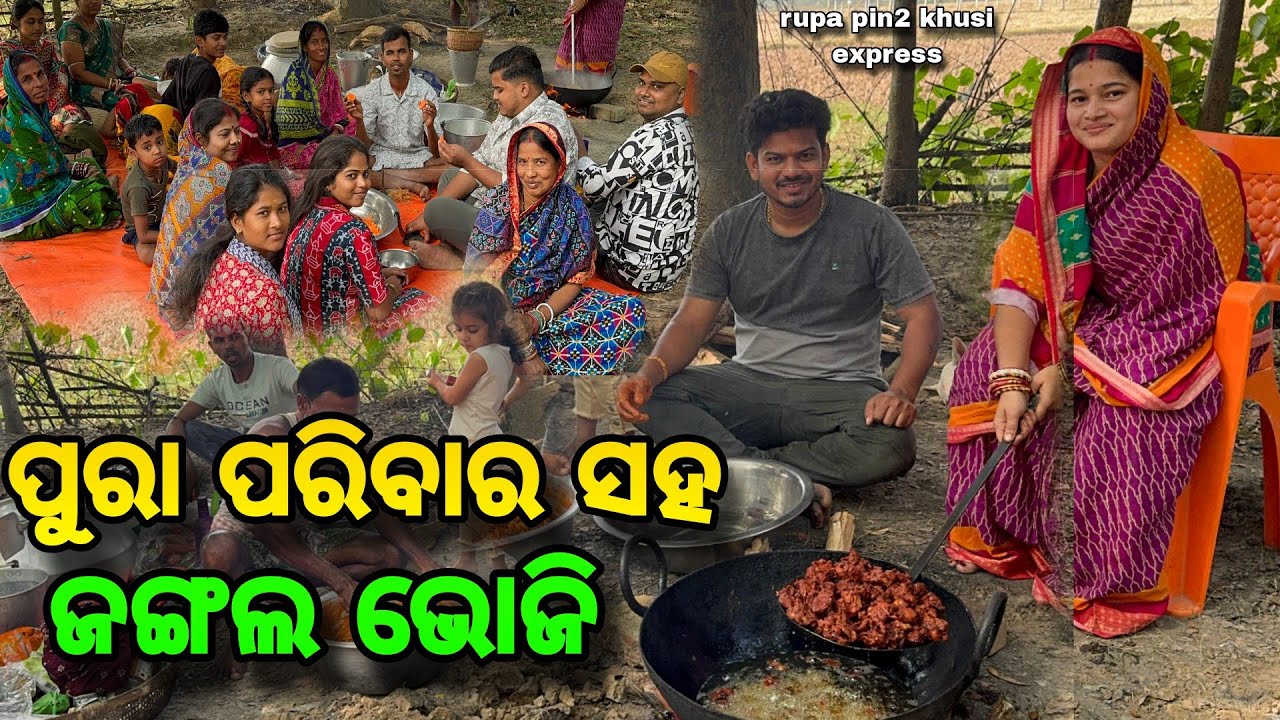 ପୁରା ପରିବାର ସହ ଜଙ୍ଗଲ ଭୋଜି / Rupa Pin2 Khushi