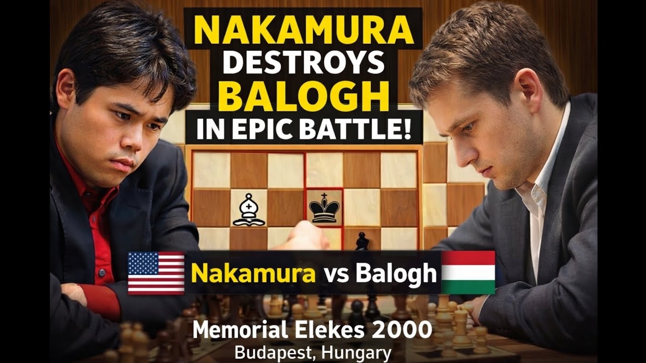 “Hikaru Nakamura vs Csaba Balogh | Memorial Elekes 2000”