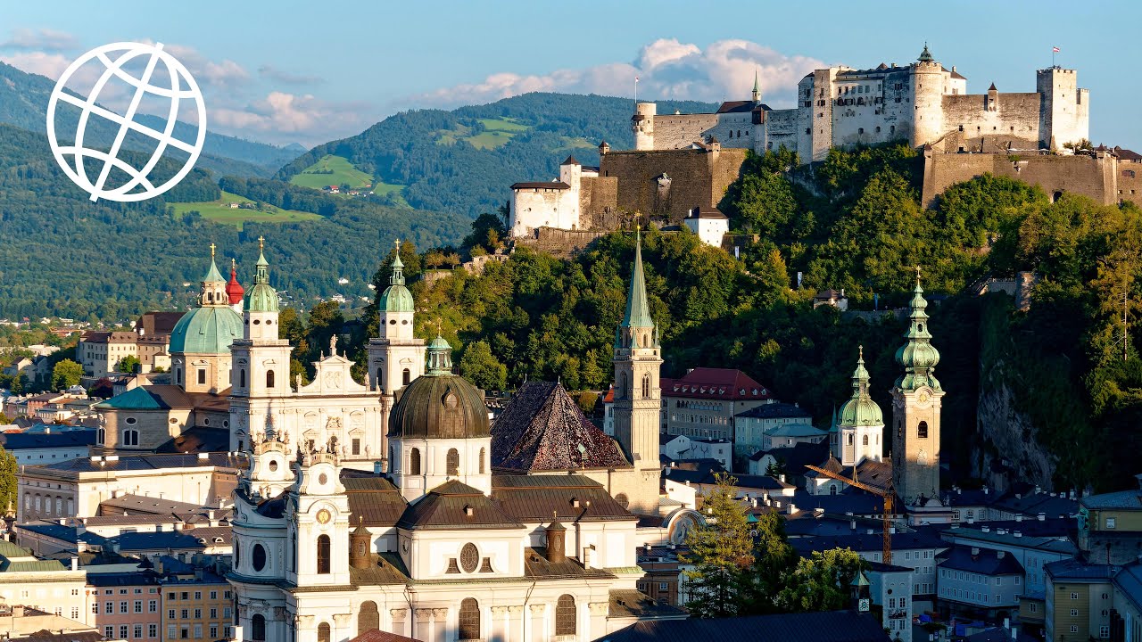Old Town Salzburg, Austria  [Amazing Places 4K]