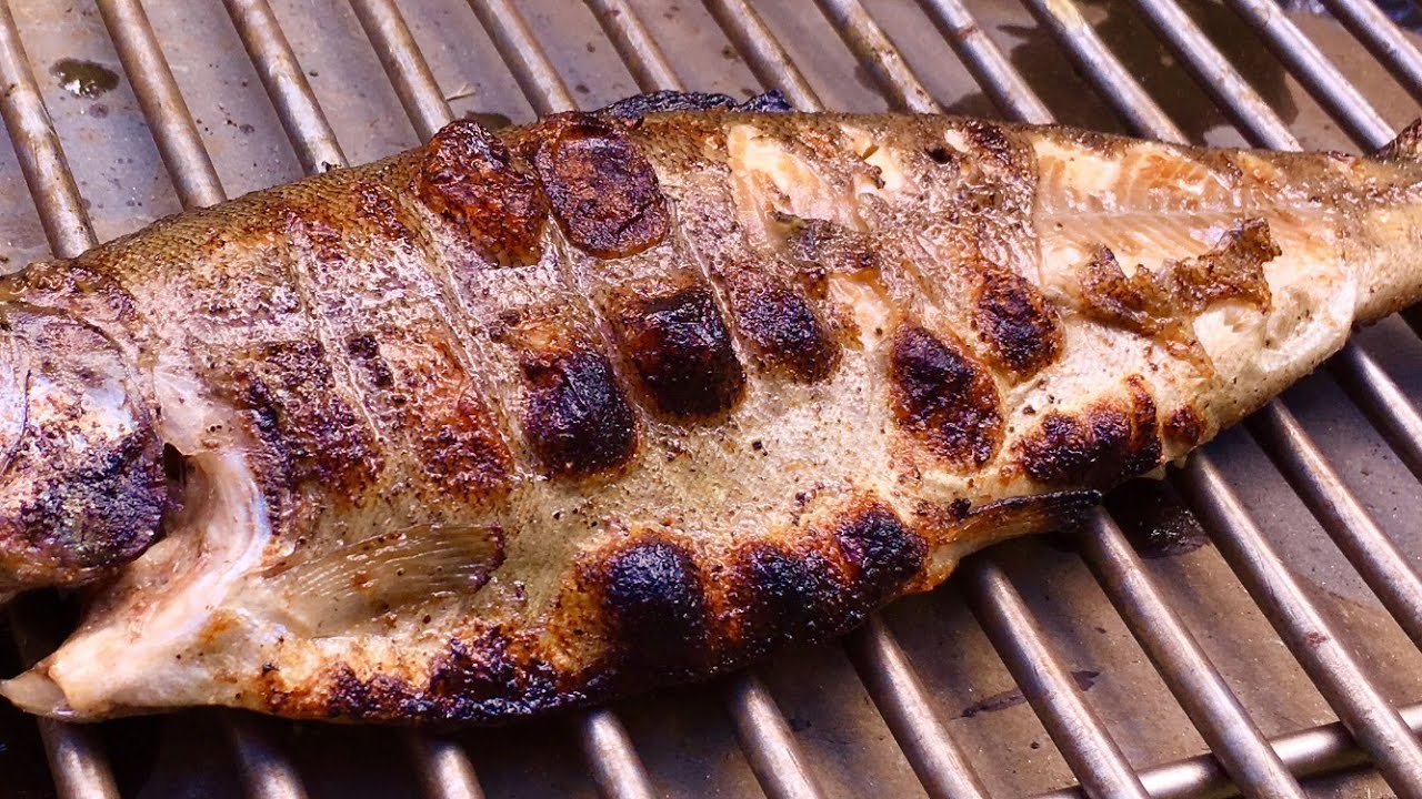 Форель на Мангале в Лимонно-Чесночном Маринаде | Grilled Trout with Garlic Lemon Sauce